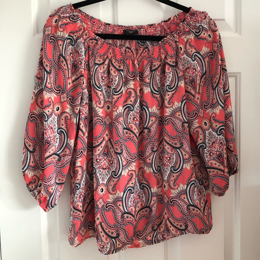Ann Taylor paisley print top pretty!